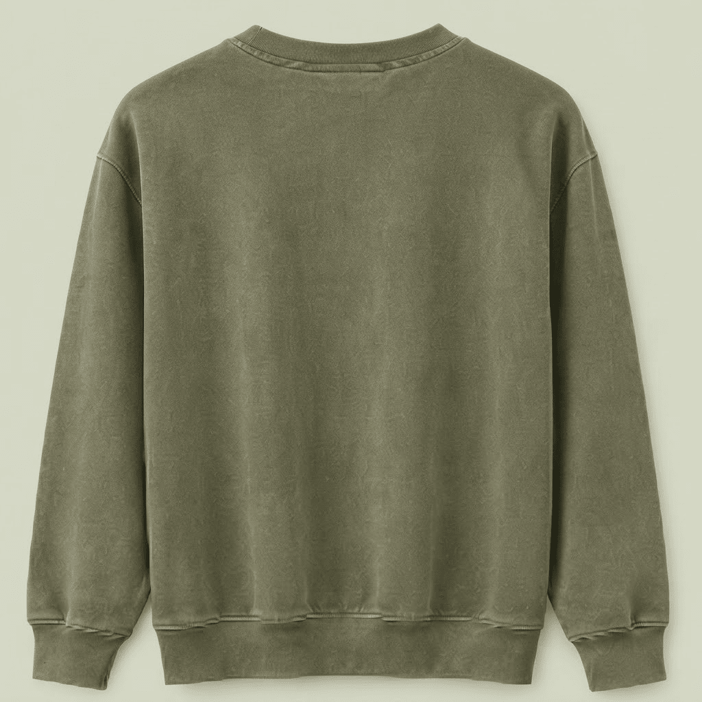 Men's Casual Fleece Sweatshirt – "Redemption" Graphic Crew Neck Pullover