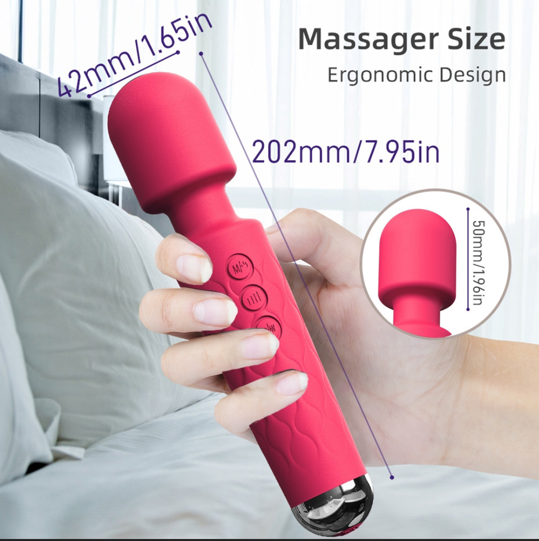 Handheld Personal Body Massager Wand – Electric USB Rechargeable Full Body Muscle Relaxation Massager