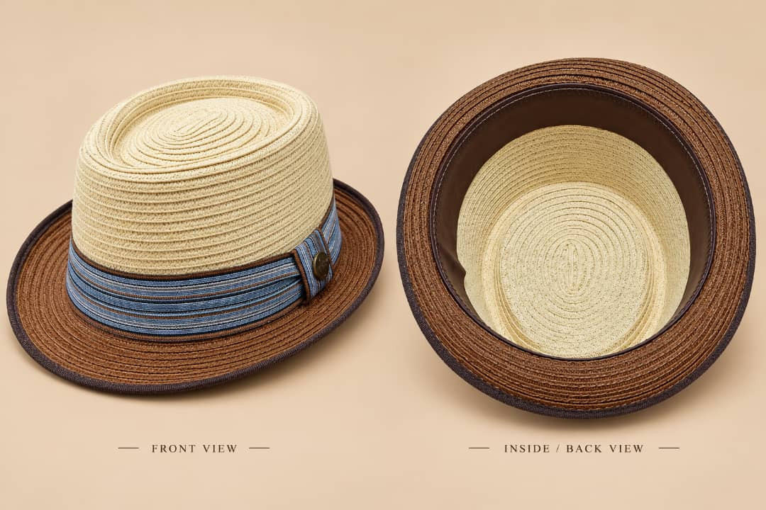 Short Upturned Brim with Bound Edge