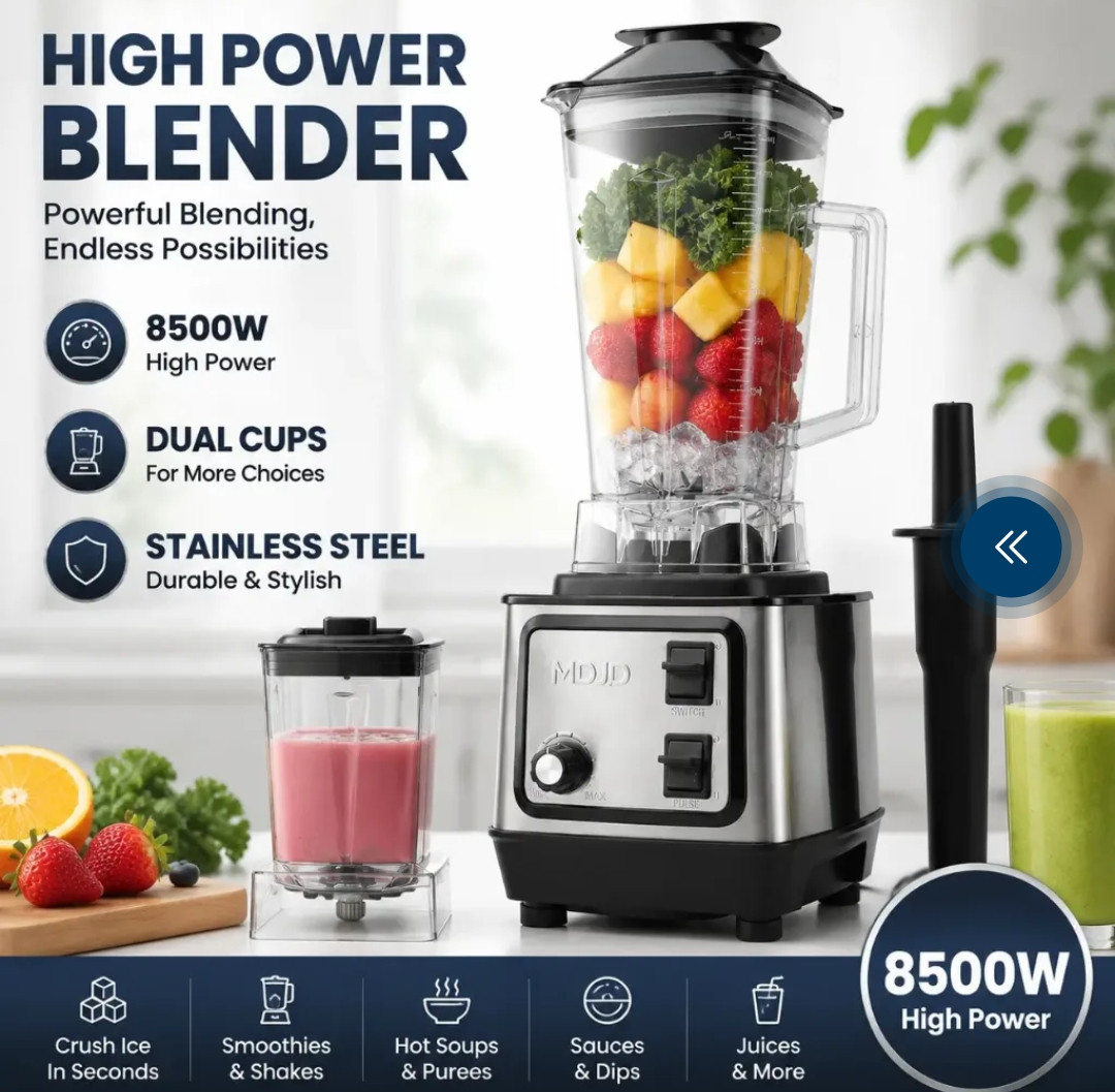 MDJD 2.5L 8500W Dual-Cup High-Speed Blender