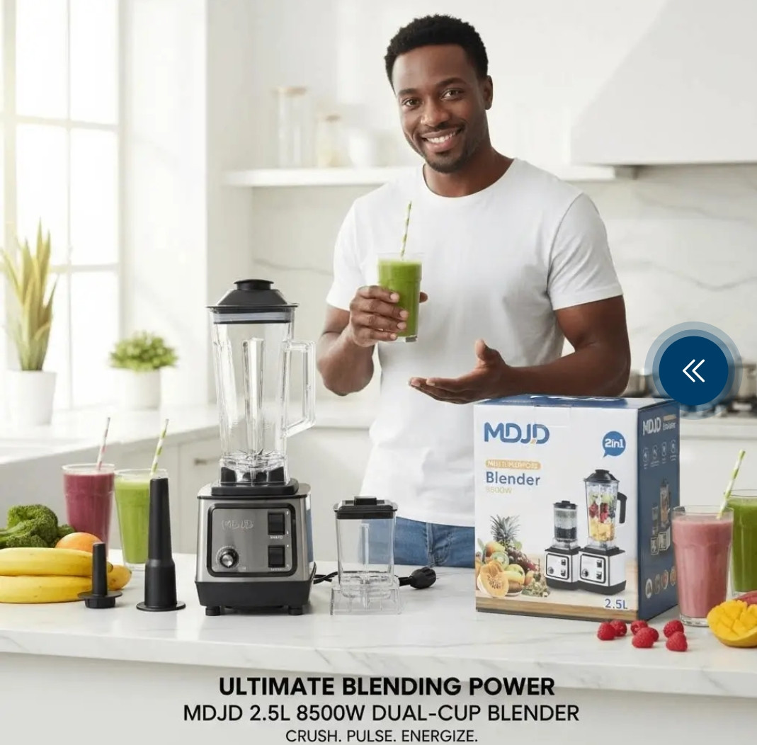 MDJD 2.5L 8500W Dual-Cup High-Speed Blender
