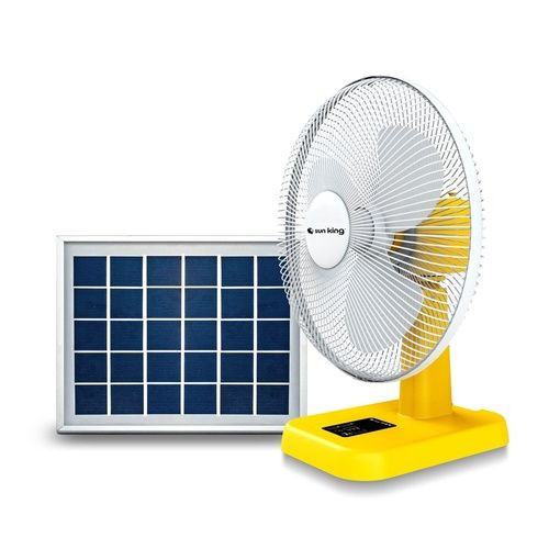 Sun King 16" Rechargeable Solar Fan With 20W Panel + Up To 18 Hours Battery Life - 2 Years Warranty