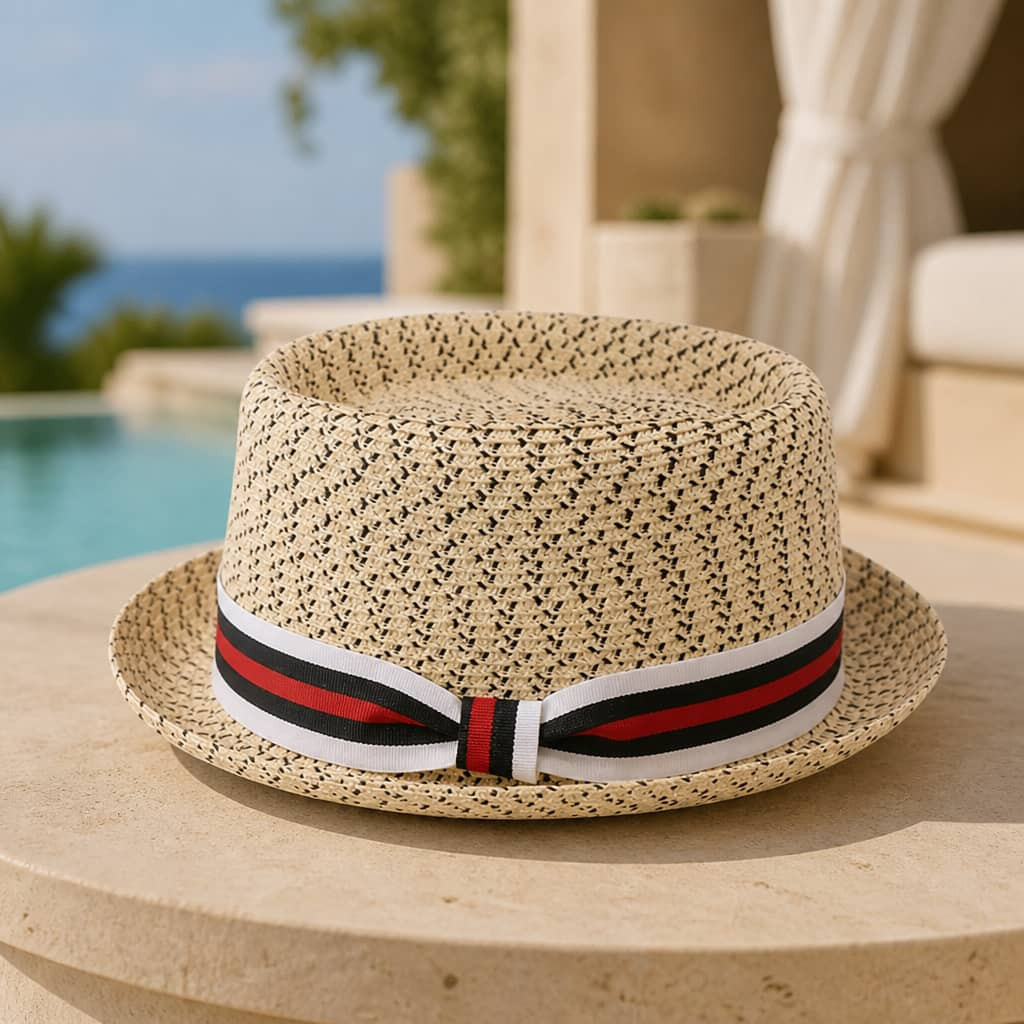 Men’s Straw Fedora Hat